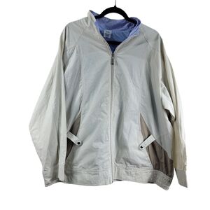 Just My Size Windbreaker Jacket Womens 22W / 24W Full Zipper Shaped Fit EUC